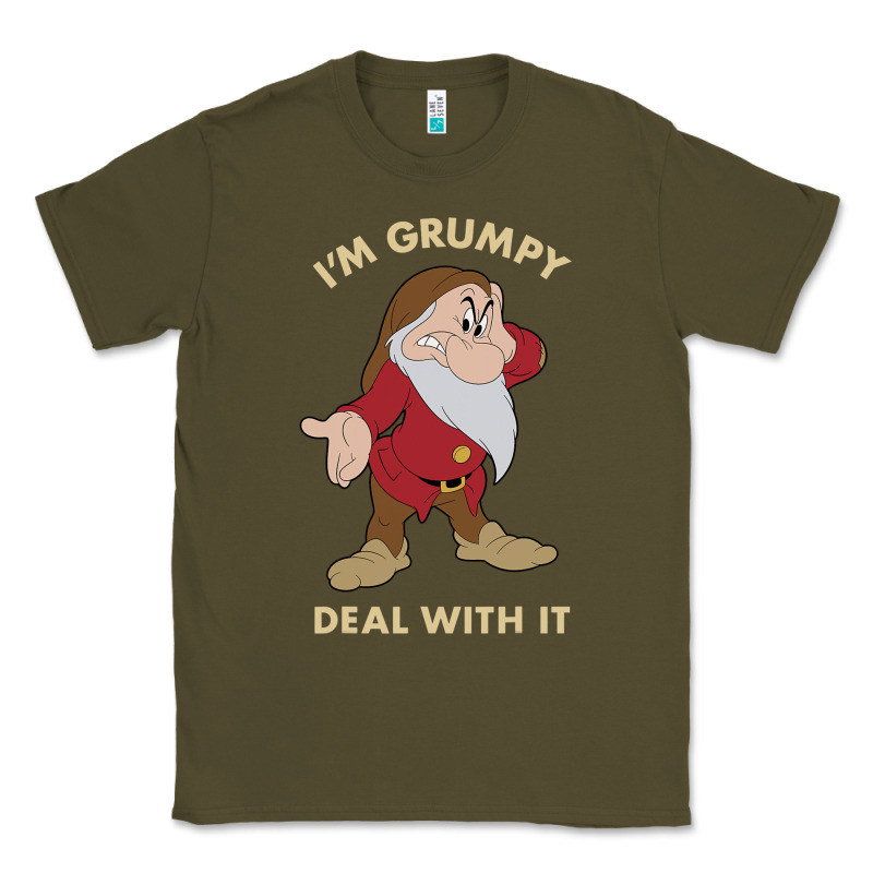 Snow White I'm Grumpy Deal With It Portrait T Shirt Classic Tee by artisFamous | Teevron