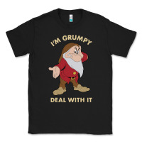 Black snow white i'm grumpy deal with it portrait t shirt Classic Tee - artisFamous