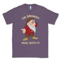 Lavender snow white i'm grumpy deal with it portrait t shirt Classic Tee - artisFamous