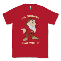 Red snow white i'm grumpy deal with it portrait t shirt Classic Tee - artisFamous
