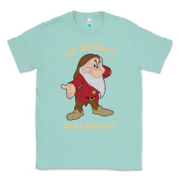 Seafoam snow white i'm grumpy deal with it portrait t shirt Classic Tee - artisFamous