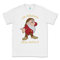 White snow white i'm grumpy deal with it portrait t shirt Classic Tee - artisFamous