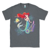Charcoal Heather the little mermaid ari  and flounder sea t shirt Classic Tee - artisFamous