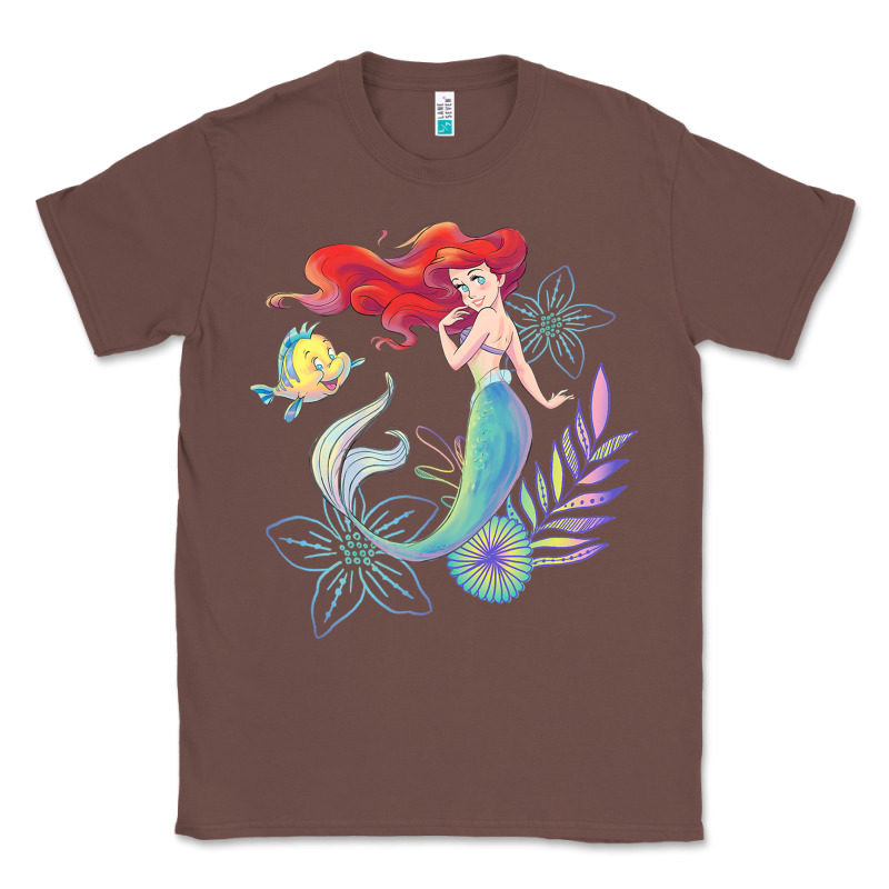 The Little Mermaid Ari  And Flounder Sea T Shirt Classic Tee by artisFamous | Teevron