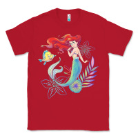 Red the little mermaid ari  and flounder sea t shirt Classic Tee - artisFamous
