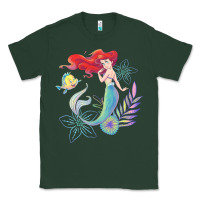 Sports Green the little mermaid ari  and flounder sea t shirt Classic Tee - artisFamous