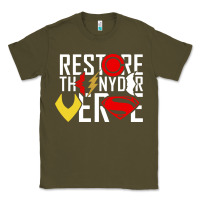 Army Green restore the snyderverse Classic Tee - artisFamous