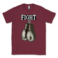 Burgundy boxing vintage fight gloves Classic Tee - artisFamous