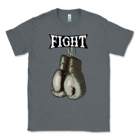 Charcoal Heather boxing vintage fight gloves Classic Tee - artisFamous