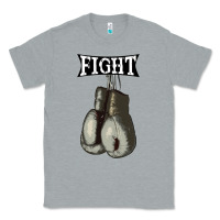Heather Grey boxing vintage fight gloves Classic Tee - artisFamous