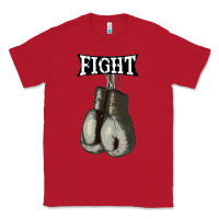 Red boxing vintage fight gloves Classic Tee - artisFamous