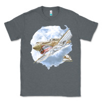 Charcoal Heather 40 flying tigers Classic Tee - artisFamous