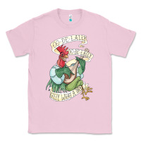 Bubblegum Pink alan a dale rooster  oo de lally golly what a day tattoo watercolor pa Classic Tee - artisFamous