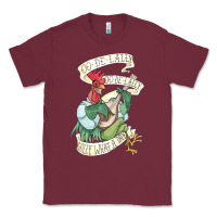 Burgundy alan a dale rooster  oo de lally golly what a day tattoo watercolor pa Classic Tee - artisFamous