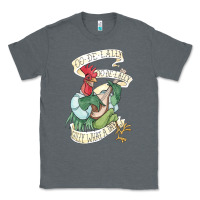 Charcoal Heather alan a dale rooster  oo de lally golly what a day tattoo watercolor pa Classic Tee - artisFamous
