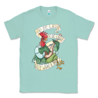 Seafoam alan a dale rooster  oo de lally golly what a day tattoo watercolor pa Classic Tee - artisFamous