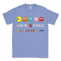 Colony Blue cool retro 80s pacman ghosts video games Classic Tee - artisFamous