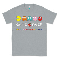 Heather Grey cool retro 80s pacman ghosts video games Classic Tee - artisFamous
