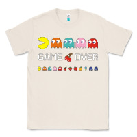 Natural cool retro 80s pacman ghosts video games Classic Tee - artisFamous
