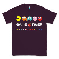 Plum cool retro 80s pacman ghosts video games Classic Tee - artisFamous
