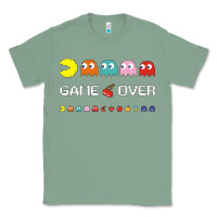Sage cool retro 80s pacman ghosts video games Classic Tee - artisFamous