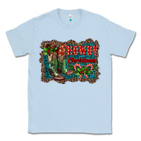 Dusty Blue howdy christmas boots Classic Tee - RanaPortraitStore