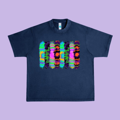 Tie Dye Brushstrokes Urban Heavy Tee Designed By Ranaportraitstore