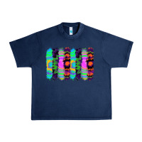 Navy tie dye brushstrokes Urban Heavy Tee - RanaPortraitStore