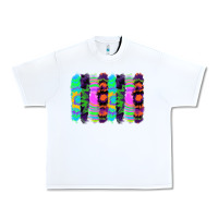 White tie dye brushstrokes Urban Heavy Tee - RanaPortraitStore