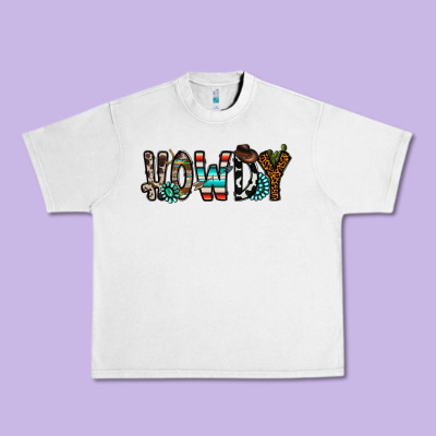 Howdy Urban Heavy Tee Designed By Cowhidedigitalart