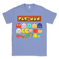 Colony Blue 80s pacman ghosts video games Classic Tee - artisFamous