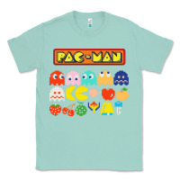 Seafoam 80s pacman ghosts video games Classic Tee - artisFamous