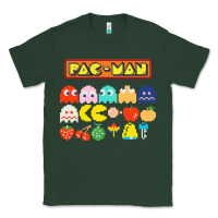 Sports Green 80s pacman ghosts video games Classic Tee - artisFamous