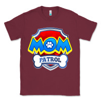 Burgundy funny mom patrol  funny dog mom gift birthday party t shirt Classic Tee - artisFamous