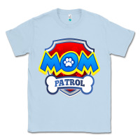 Dusty Blue funny mom patrol  funny dog mom gift birthday party t shirt Classic Tee - artisFamous