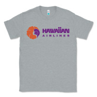 Heather Grey hawaiian airlines Classic Tee - artisFamous