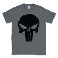 Charcoal Heather the punisher skull black Classic Tee - artisFamous
