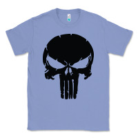 Colony Blue the punisher skull black Classic Tee - artisFamous