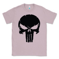 Lilac the punisher skull black Classic Tee - artisFamous