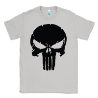 Moon Dust the punisher skull black Classic Tee - artisFamous
