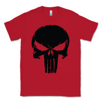 Red the punisher skull black Classic Tee - artisFamous