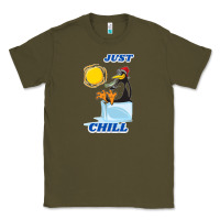Army Green Just Chill Classic Tee - artisFamous