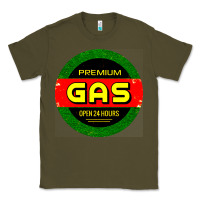 Army Green GARAGE CAR GASOLINE Classic Tee - artisFamous