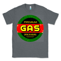 Charcoal Heather GARAGE CAR GASOLINE Classic Tee - artisFamous