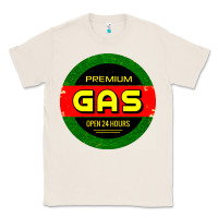 Natural GARAGE CAR GASOLINE Classic Tee - artisFamous