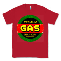 Red GARAGE CAR GASOLINE Classic Tee - artisFamous