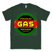 Sports Green GARAGE CAR GASOLINE Classic Tee - artisFamous