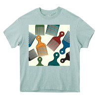 Arona afro combs seamless patterns Heavy Core Tee - BundleAndBundleShop