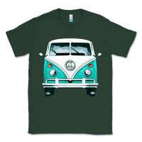 Sports Green hippie surf van Classic Tee - artisFamous