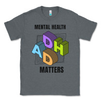 Charcoal Heather adhd mental health matters Classic Tee - artisFamous